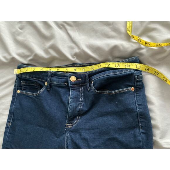 Anne Klein Stretch Lion Head Mid Rise skinny Ankle Jeans Sz 10 - Picture 6 of 8